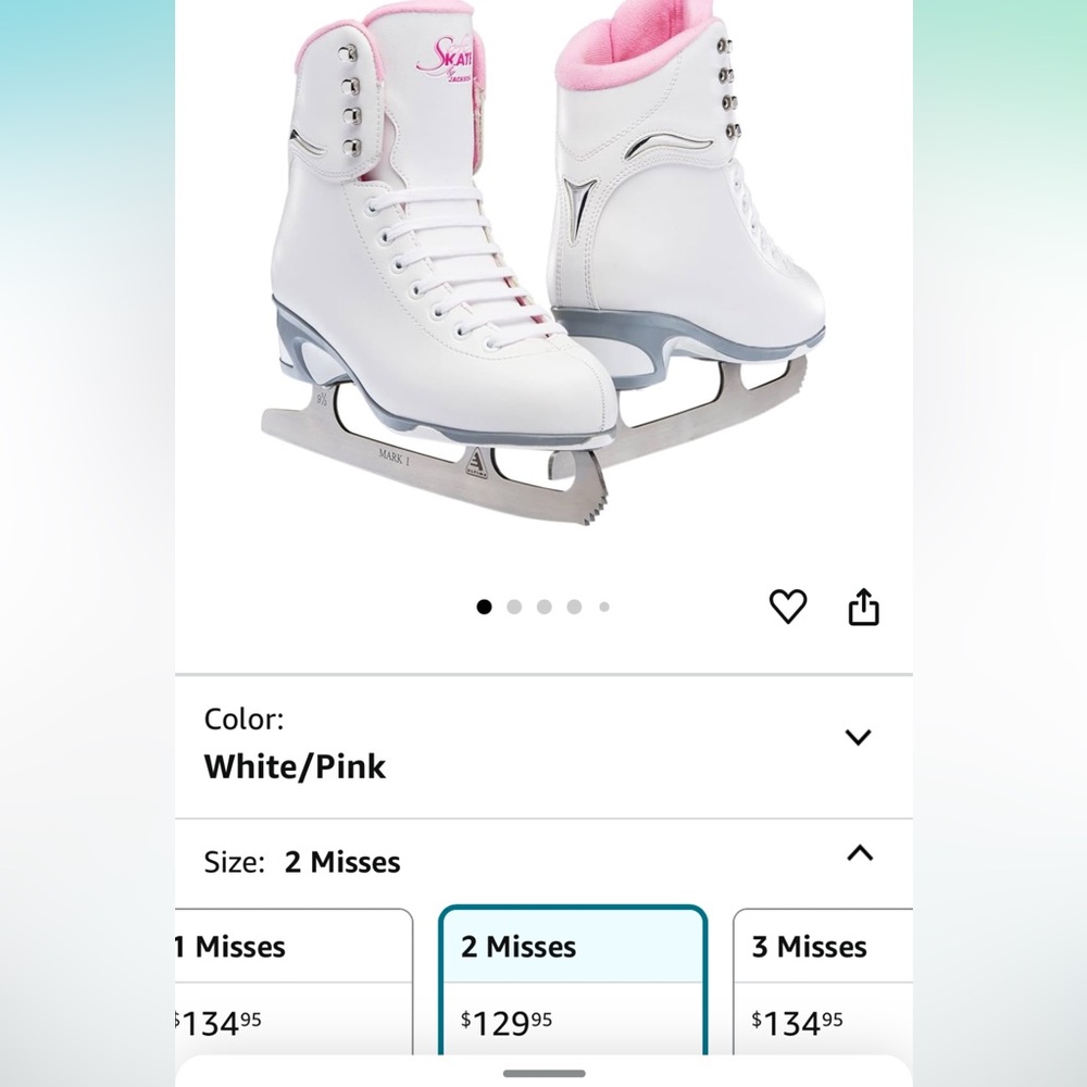 Jackson Ultima SoftSkate Girls Figure Skate - Size 2